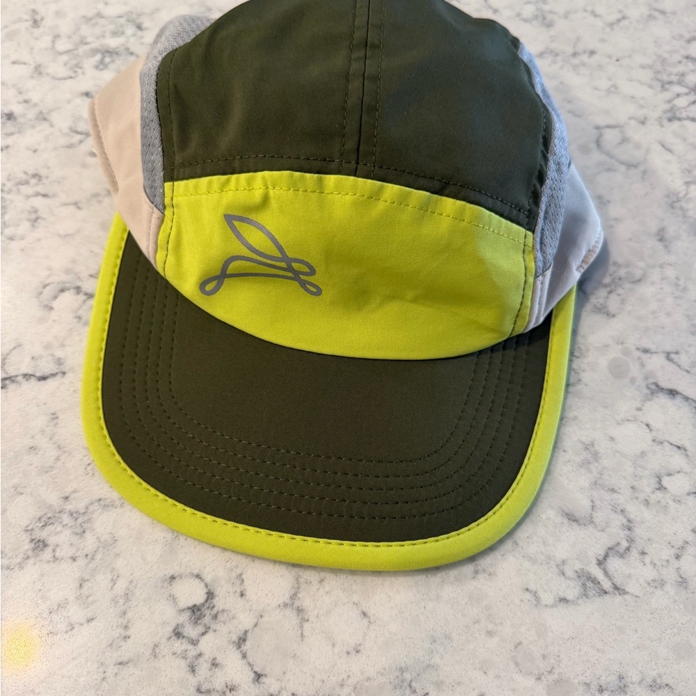 Jack Rabbit Neon Yellow & Olive Green Performance Running Hat